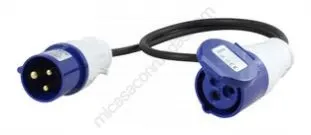 Alargo Cable 1m CEE macho-hembra