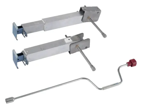 Soporte de elevación trasero mecánico, patas para autocaravanas, Sawico Click-Fix