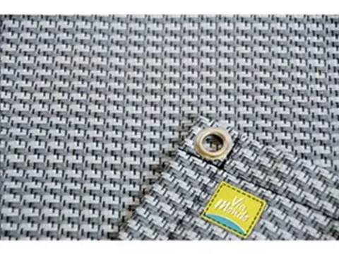 Suelo de camping 2,5 x 5 m gris