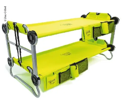 Cama de botella para niños-o-munestas literas de litera verde lima, por cama máx. 91 kg