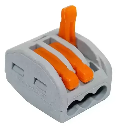 Regleta de conexion rapida de 2,5 a 4 mm, 3 polos – Ref. 46-TE-1270
