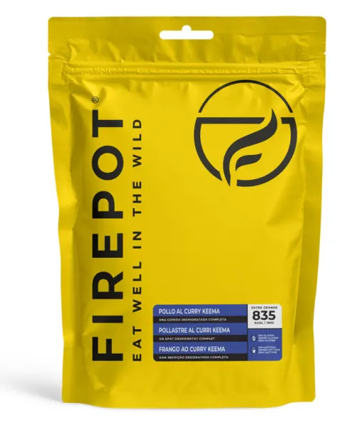 Ración Pollo al curry Keema Firepot – Comida deshidratada