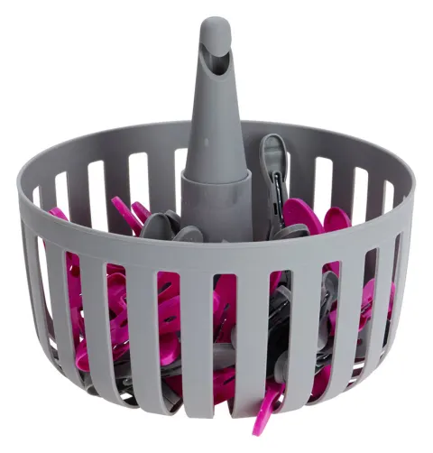 Ultra Clean cesta con 30 pinzas para tender la ropa