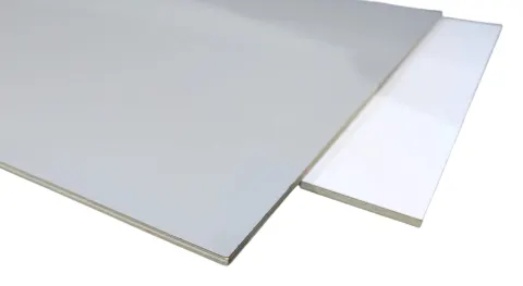 Tablero de chopo HPL 5mm blanco / gris