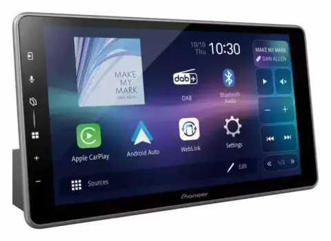 Equipo de música multimedia Pioneer SPH-DA97DAB pantalla flotante 9″ para autocaravanas y camper.
