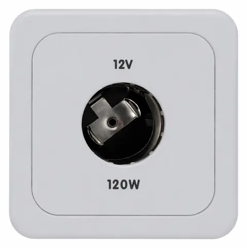 Toma de 12v conexión mechero CBE Gris Claro