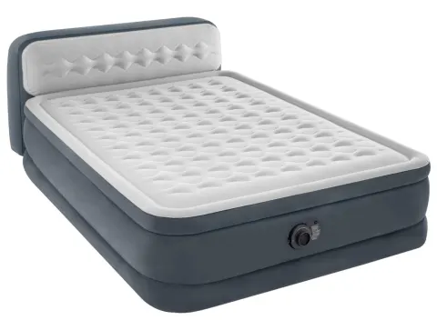 Cama de aire doble con cabecero