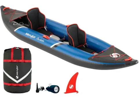 Kayak Doble Hinchable Sevylor Charleston con suelo de alta presión DropStitch