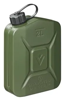 Depósito de combustible verde de metal de 2L homologado