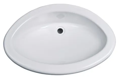 Insertar Fregadero Ovalado Maxi, Material Polystrol Blanco Brillante