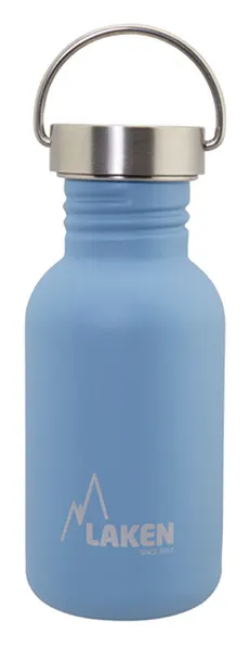 Laken Basic Steel botella para beber de 500 ml – Light blue