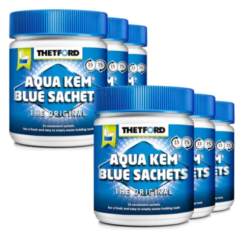 Pack x6 Aqua Kem Blue Sachets Thetford