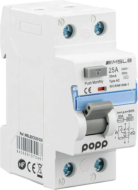 Interruptor automático diferencial 25A