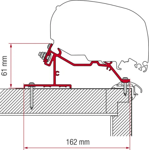 Adaptador De Caravana F65l Y F80s Caravan Techo