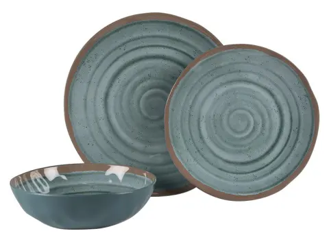 Kampa Terracotta vajilla de 12 piezas