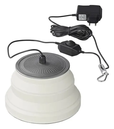 Lámpara LED colgante plegable de silicona blanca Ø20 cm