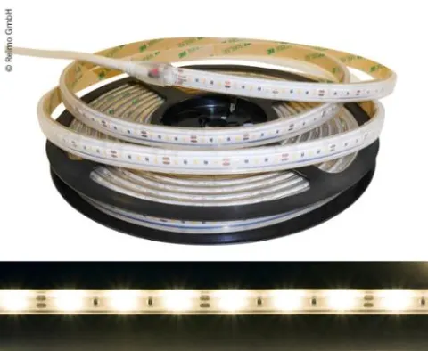 Tiras de luz Led flexibles, acortables y autoadhesivas