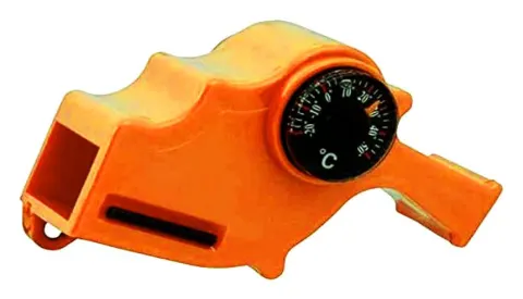 Mil-tec Silbato 4 en 1 Naranja