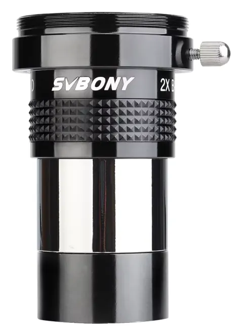 Ocular SVBONY SV137, lente Barlow, 2x pieza de telescopio profesional, ocular astronómico totalmente multicapa de 1,25 pulgadas