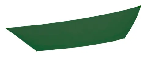 Toldo vela rectangular verde para exterior