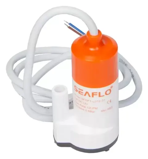 Bomba de agua sumerjible SEAFLO  12V 12 litros PM , 0.6 bar. – Ref. 65201SF