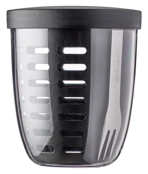 Recipiente Mepal Ellipse para frutas y verduras, color azul nórdico – Negro nórdico