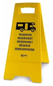 Cartel de «Reservado» para autocaravanas Kampa