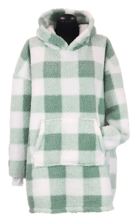 Unique Living sudadera extra grande con capucha – Green