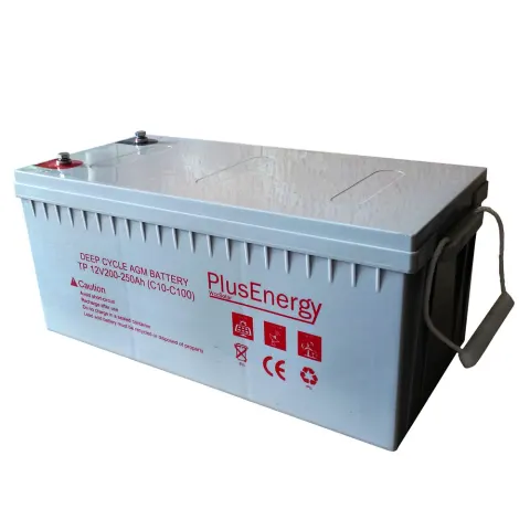 Batería solar AGM 250Ah 12v PlusEnergy TP12-250