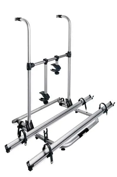 Soporte trasero de aluminio Omni-Bike Sport G 2 Corto para 2 bici (distancia de montaje entre 80 y 150 cm)