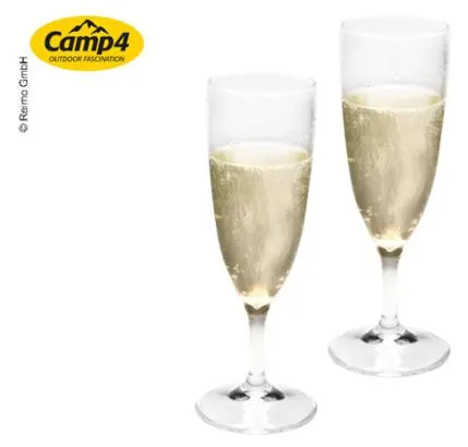 Copas De Champán De Plástico Tarifa 160ml, San, Set De 2