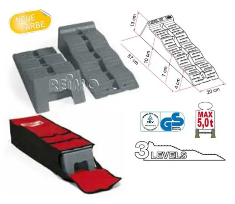 Calzos 3 niveles de hasta 5000KG con bolsa
