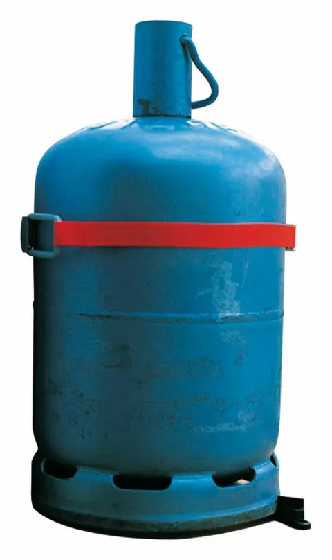 Soporte de pared para bombona de gas B 13 KG