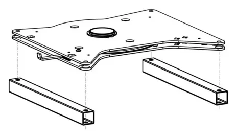 Adaptador para elevar la consola del asiento