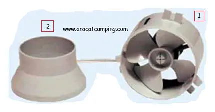Extractor cocina 12 V