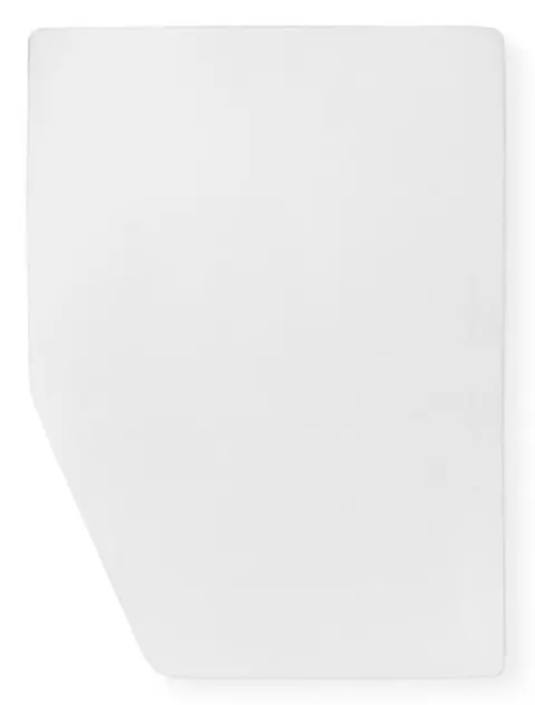 Protector blanco para cama francesa izquierda