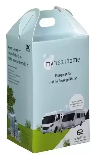 Kit de mantenimiento MyCleanHome de Reich para autocaravanas, caravanas y camper.