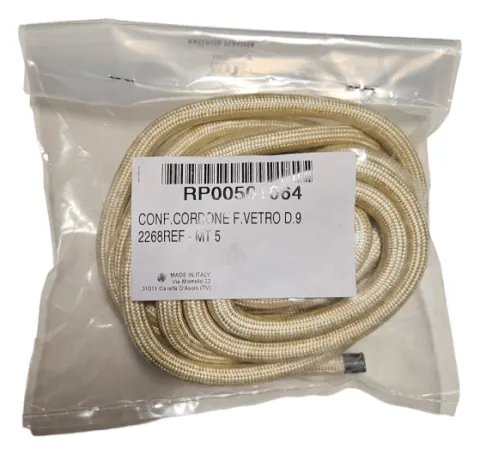 Cuerda o junta beige 9mm para puerta de estufas Piazzetta