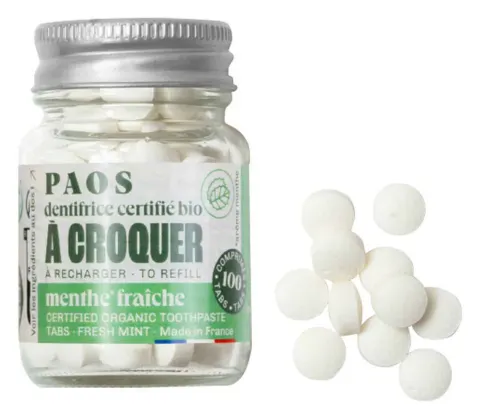 Pasta de dientes masticable ecológica PAOS