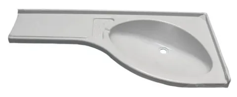 Estante De Fregadero De Esquina Izquierda Blanca 840x375x150 Mm