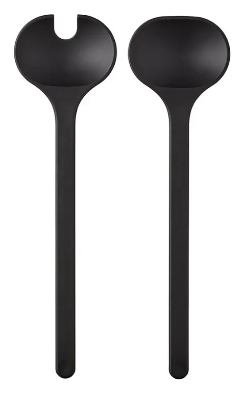 Mepal silueta Nordic Black cubiertos de ensalada 2 piezas