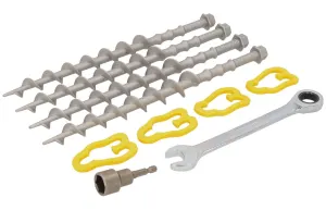 Haba Alu-Camp Completar Set Schroefharingen 31cm (set De 4) – Incluyendo Adapterstuk Y Moersleutel