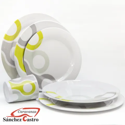 set melamina novara de 16 piezas