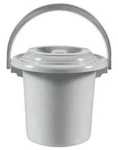 Curver Toiletemmer con tapa 5L gris 5 litro