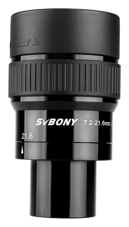 SVBONY-ocular telescópico con Zoom de 1,25 pulgadas, 7,2-21,6mm/9-27mm, ángulo súper gran angular, totalmente multicapa, acepta oculares de 1,25″ SV191