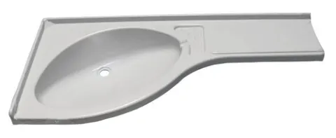 Archivo De Fregadero De Esquina Blanca Derecha 840x375x150 Mm