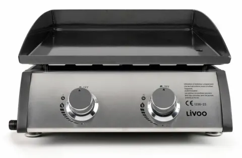Plancha de gas de 2 hornillos LIVOO