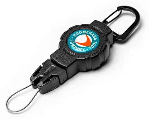 Accesorio Retráctil Key-Bak Fishing Boomerang con mosquetón pequeño