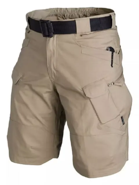 Pantalones cortos tácticos militares para hombre, pantalones cortos urbanos impermeables de senderismo, pantalones de campamento con múltiples bolsillos, talla grande, Verano
