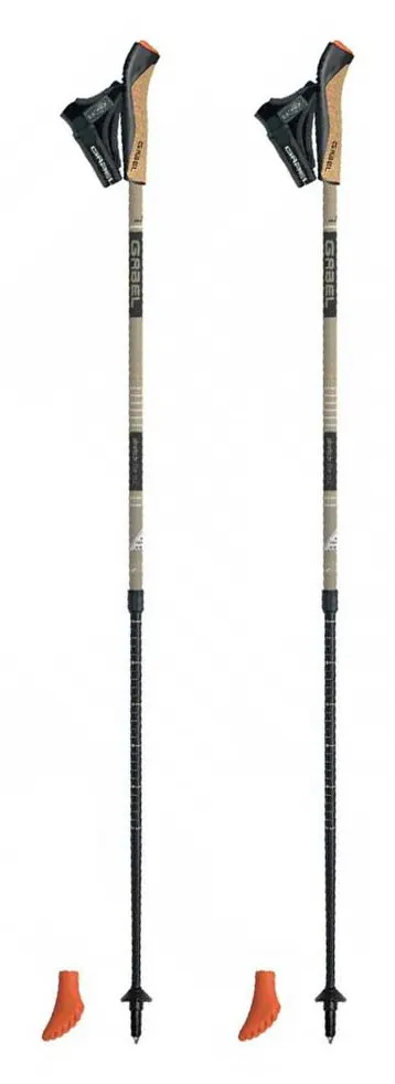 Gabel STRETCH LITE Sand – Bastones telescópicos de nordic walking